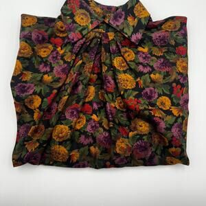 Vintage "Miss O" Oscar de al Renta floral blouse